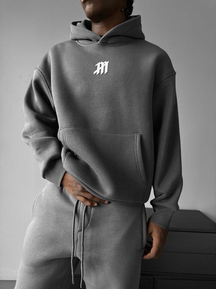 Oversize Peliuko Hoodie - Antracitas