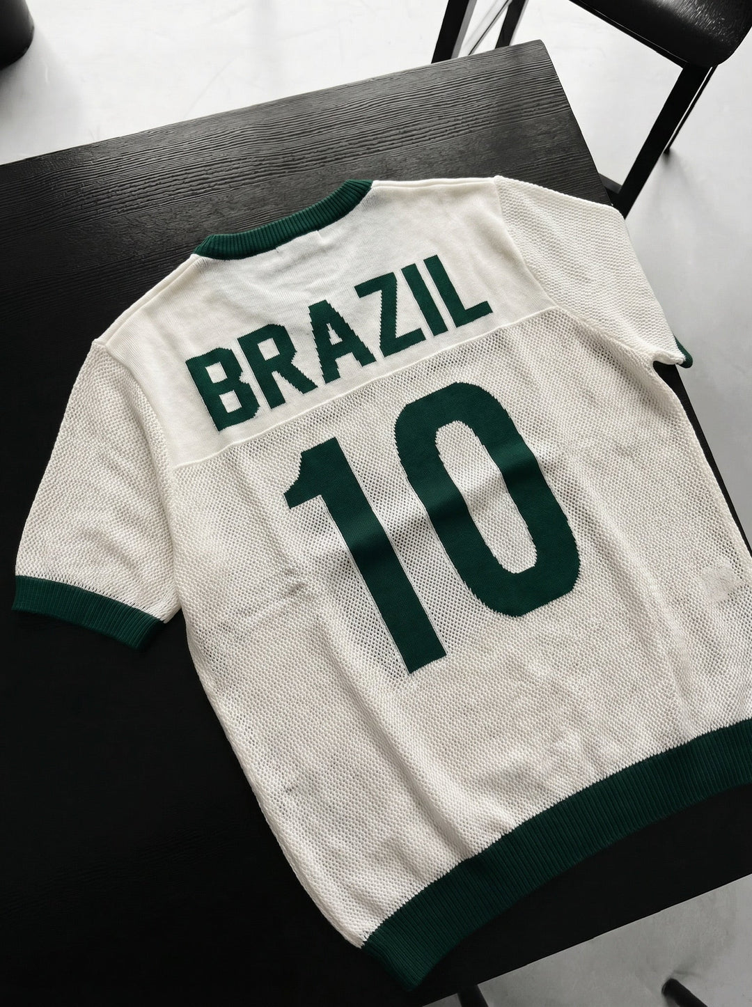 Per didelis Brazilijos megztinis - Balta