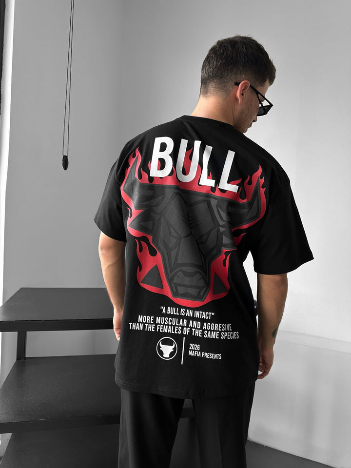 Oversize Fired Bull T-shirt - Juoda