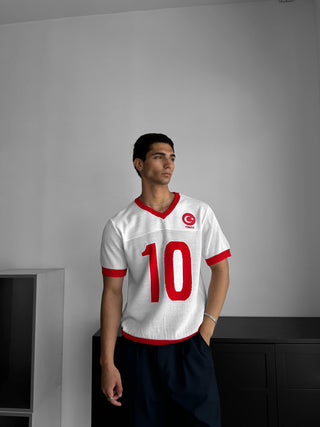 Oversize Türkiye megztinis - Baltas