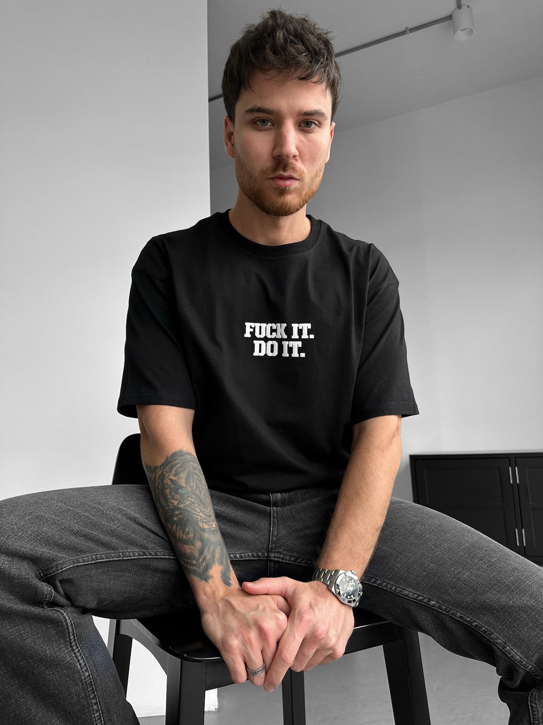 Oversize Do It T-shirt - Juoda