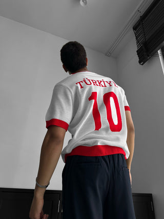 Oversize Türkiye megztinis - Baltas