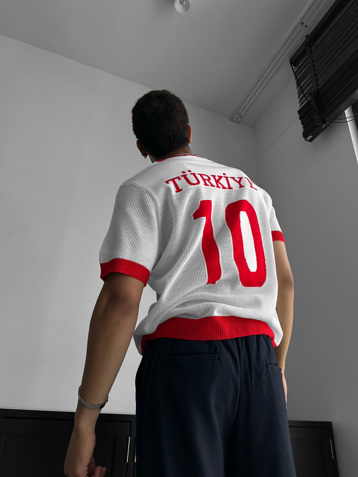 Oversize Türkiye megztinis - Baltas