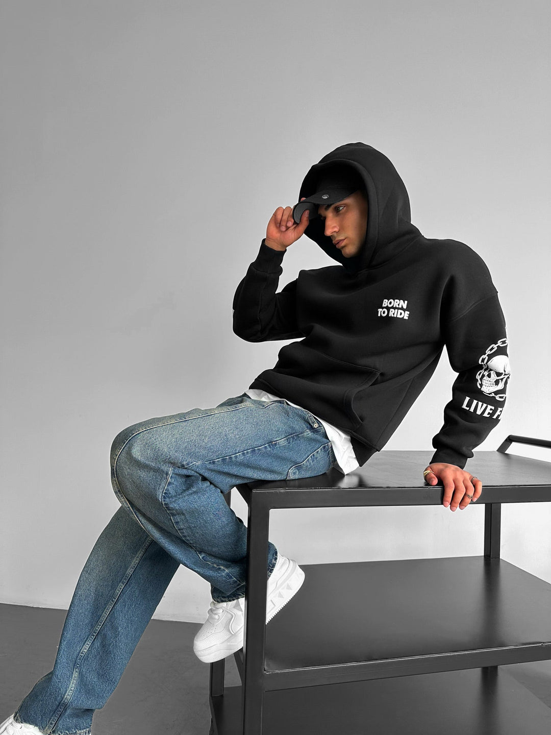 Oversize Ride to Survive Hoodie - Juoda