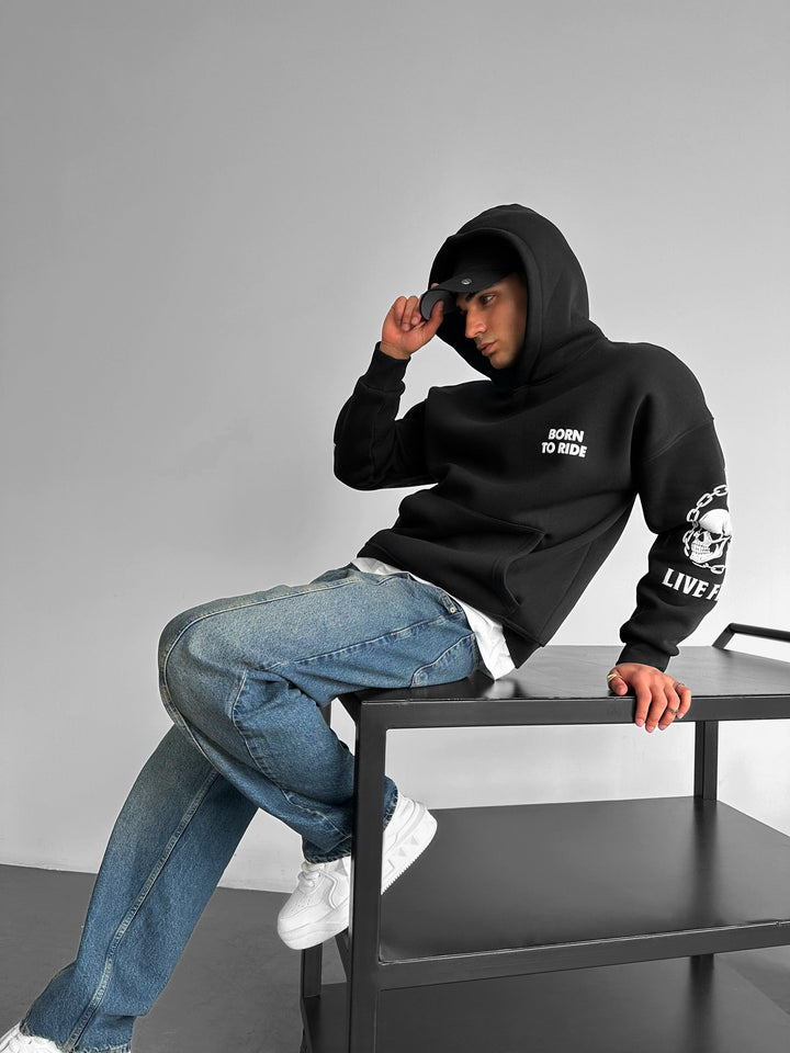 Oversize Ride to Survive Hoodie - Juoda