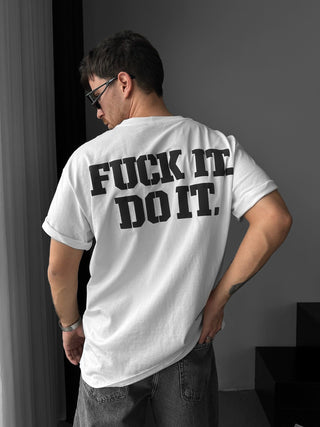 Oversize Do It T-shirt - Ecru