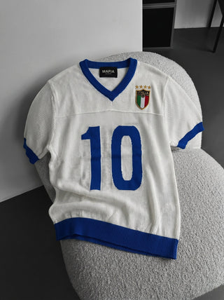 Per didelį Italijos megztinį - Balta