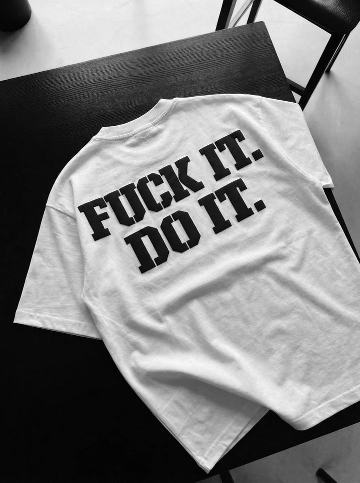 Oversize Do It T-shirt - Ecru