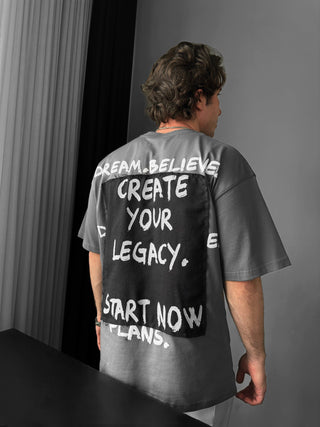 Didelio dydžio Legacy marškiniai - Antracitas