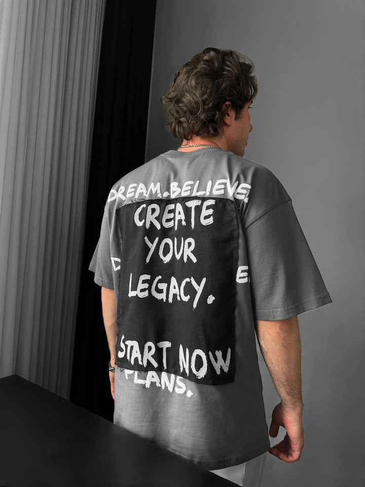 Didelio dydžio Legacy marškiniai - Antracitas