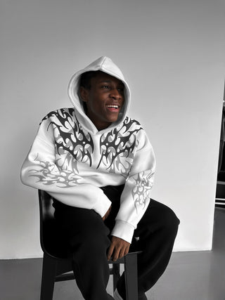 Didelis Tribal Hoodie - Ecru
