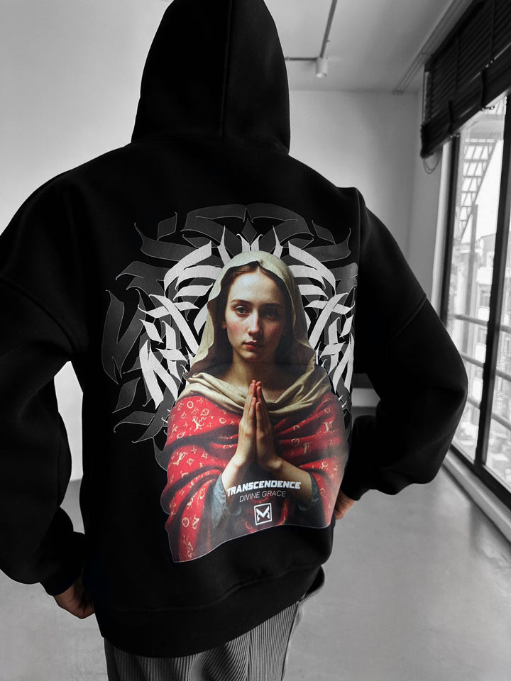 Oversize ‘Transcendence’ Hoodie - Juoda