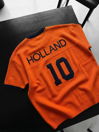 Didelio dydžio Olandijos megztinis - Oranžinis