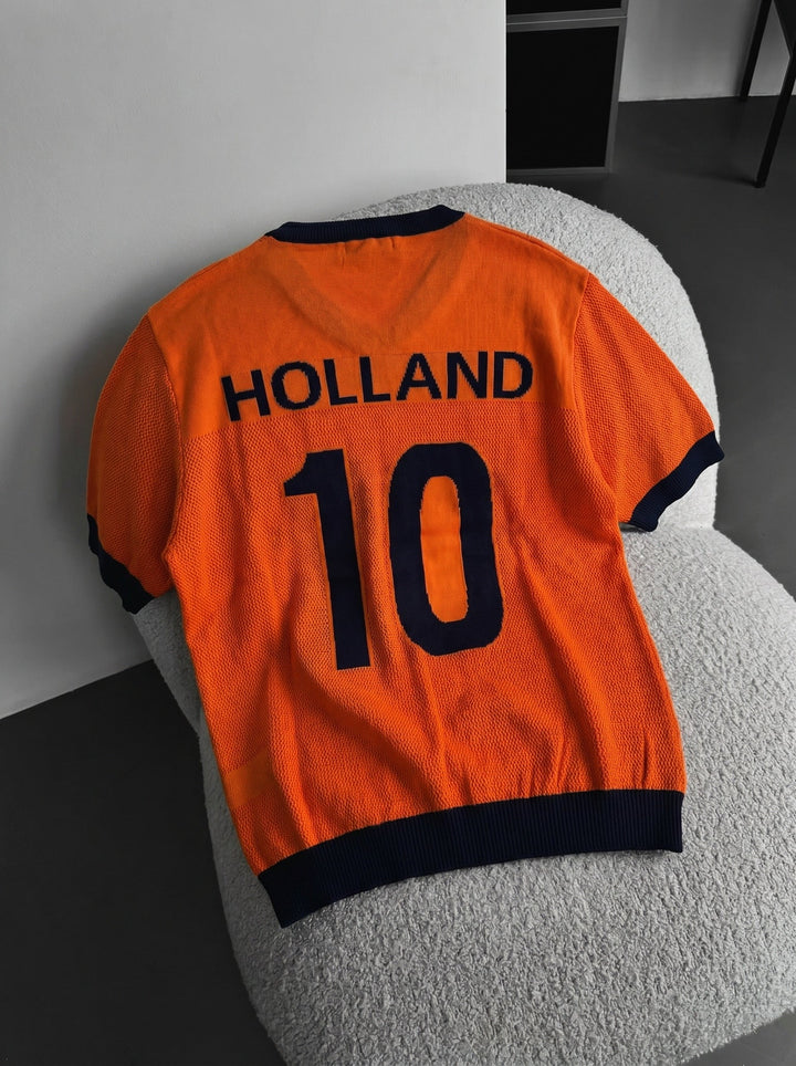 Pernelyg didelis Olandijos megztinis - Oranžinis