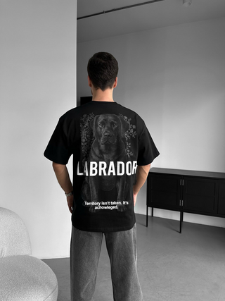 Didelio dydžio Labradoro marškiniai - Juodi