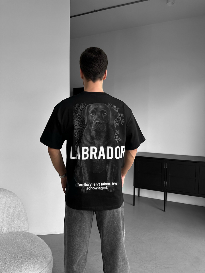 Didelio dydžio Labradoro marškiniai - Juodi