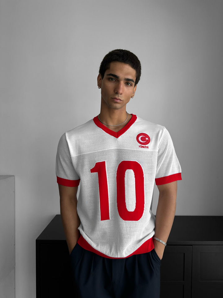 Oversize Türkiye megztinis - Baltas