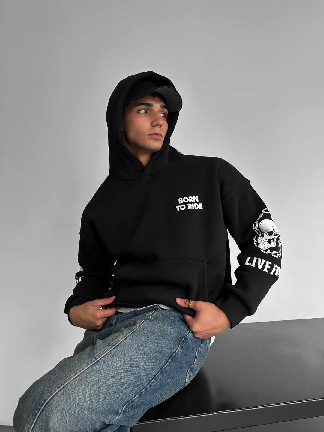 Oversize Ride to Survive Hoodie - Juoda