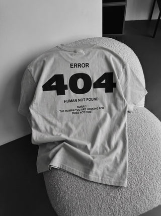 Didelis 404 marškinėliai - Pilki