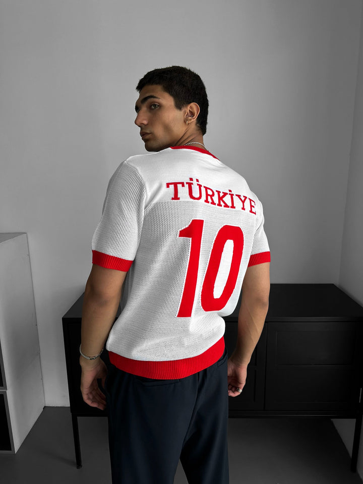 Oversize Türkiye megztinis - Baltas