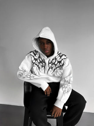 Didelis Tribal Hoodie - Ecru