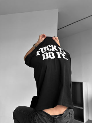 Oversize Do It T-shirt - Juoda