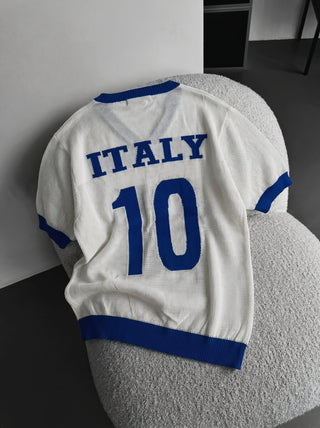 Per didelį Italijos megztinį - Balta