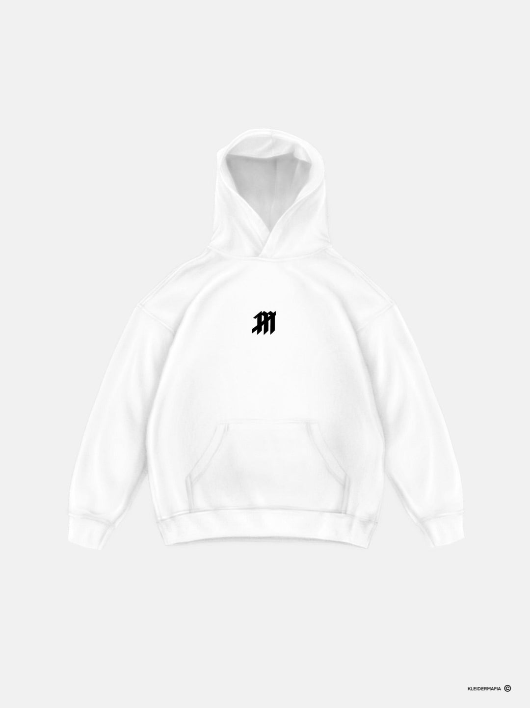 Didelis Pelės Hoodie - Balta