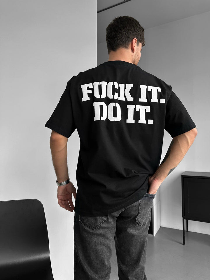 Oversize Do It T-shirt - Juoda