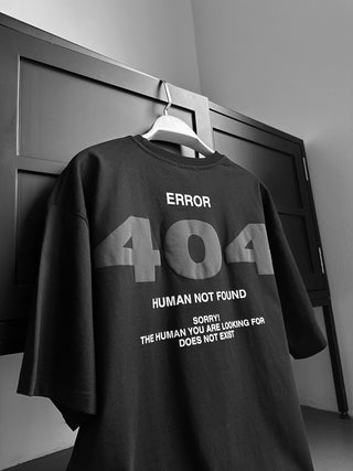 Oversize 404 marškiniai - Juodi