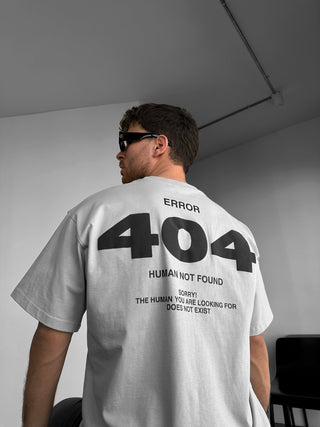 Didelis 404 marškinėliai - Pilki