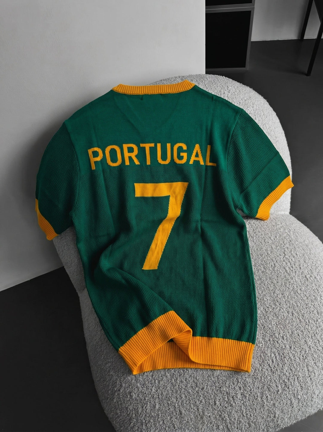 Didelio dydžio Portugalijos megztinis - Žalias