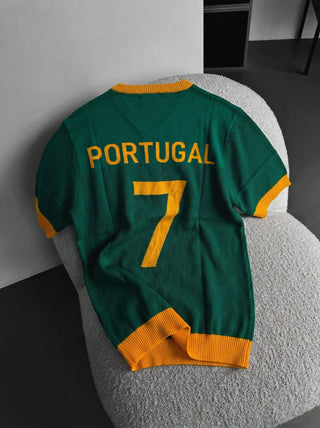 Didelio dydžio Portugalijos megztinis - Žalias
