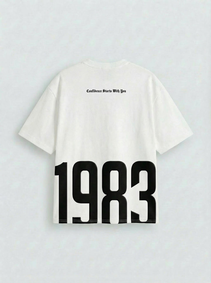 Oversize 1983 marškinėliai - Ecru