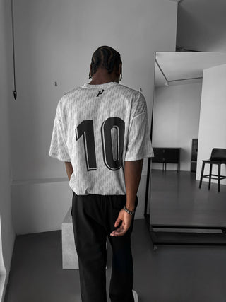 Oversize Mafia Trikot T-Shirt - Pilka