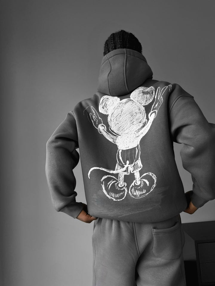 Oversize Peliuko Hoodie - Antracitas