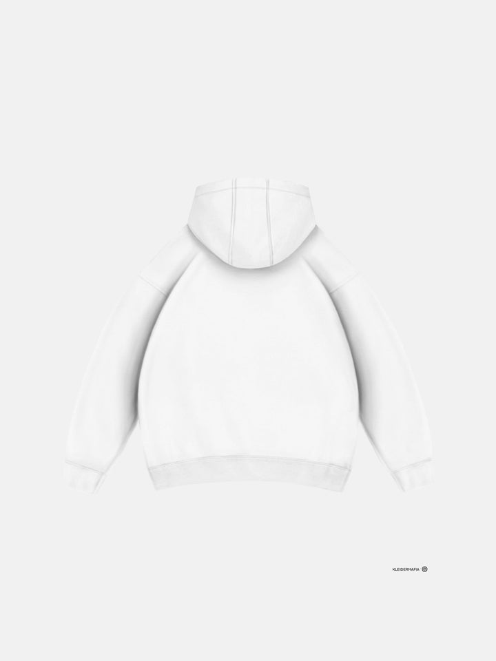 Didelis Pagrindinis Hoodie - Balta