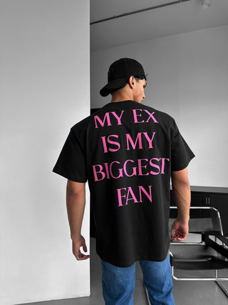Oversize "EX" marškiniai - Juodi ir Lila