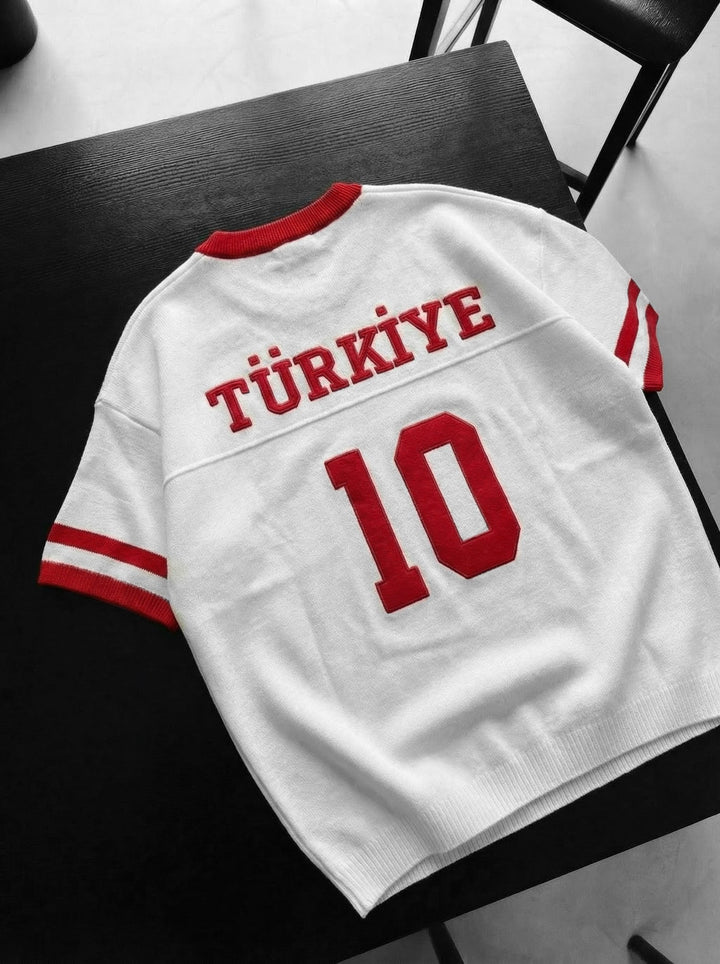 Didelis Türkiye Megztinis - Balta