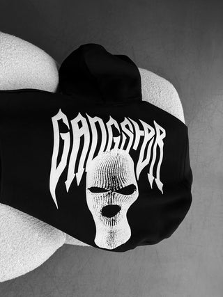 Didelio dydžio gangsterių džemperis - Juodas
