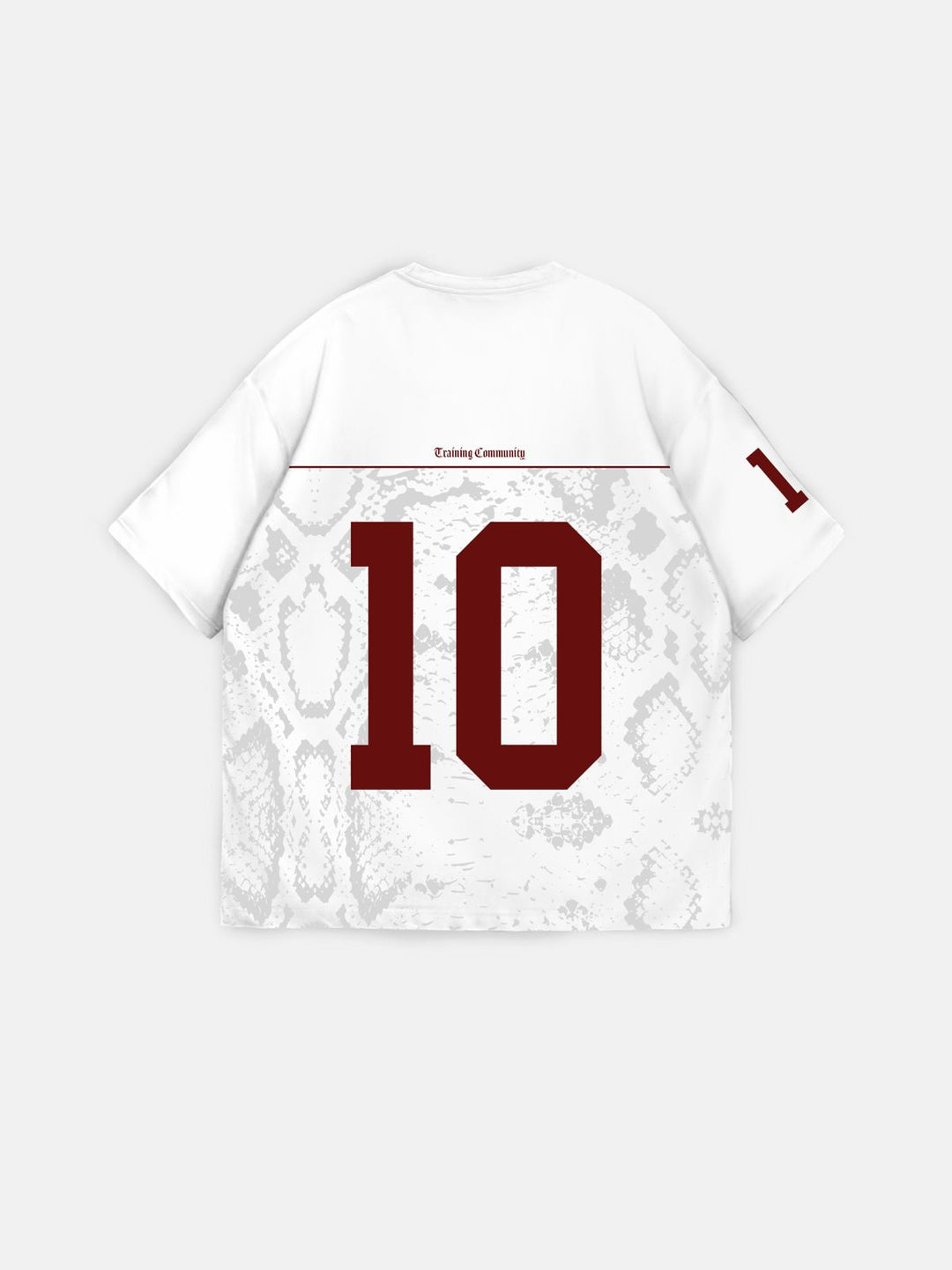 Oversize Brooklyn T-shirt - Ecru ir Bordeaux