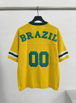 Per didelis Brazilijos megztinis - Geltonas