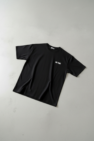 Per didelį T-shirt - Juoda ir Balta